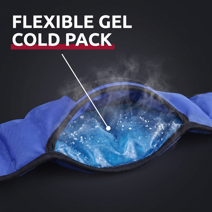 Reusable Knee Ice Pack Wrap 2 Pack Gel Cold Pack for Knee Injuries Post Surgery Recovery Full Coverage Cold Therapy Compression Wrap