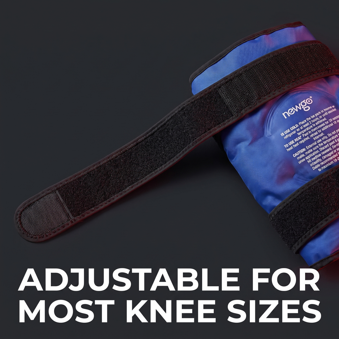 Reusable Knee Ice Pack Wrap Gel Cold Pack for Knee Injury Recovery Post Surgery Compression Cold Therapy Wrap Fits Around Entire Knee