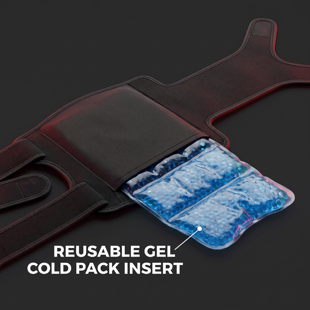 Reusable Knee Ice Pack Wrap Gel Cold Pack for Knee Injury Recovery Post Surgery Compression Cold Therapy Wrap Fits Around Entire Knee