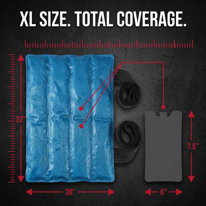 Reusable Large Ice Pack Hot Cold Gel Pack for Knee Leg Back Neck Shoulder Muscle Recovery Cooling Wrap Massage Pad Pain Relief Support