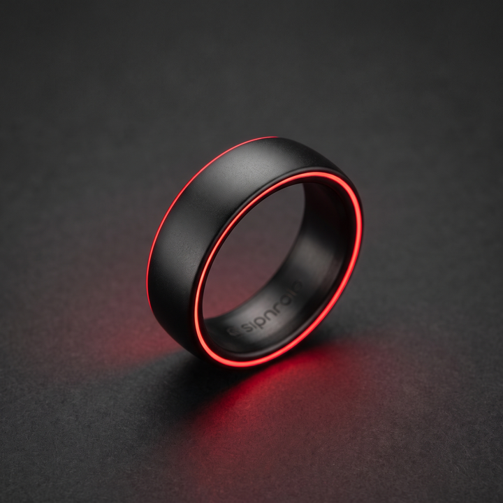 Smart Health Tracking Ring Heart Rate Blood Oxygen Skin Temperature Monitor 5ATM Waterproof Fitness Ring for Men Women Android iOS with Charging Case