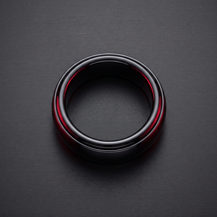Smart Ring Health Monitor Fitness Tracker Ceramic Ring with Charging Case Heart Rate Sleep Tracker 5ATM Waterproof for Men Women Daily Wellness