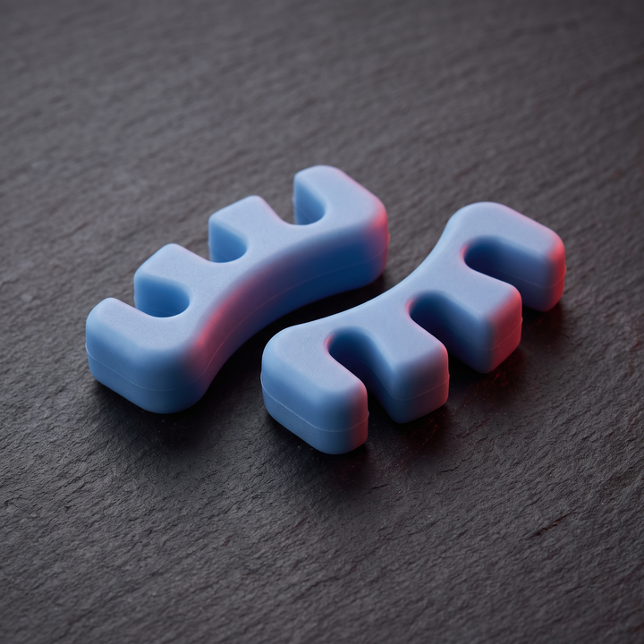 Soft Touch Silicone Toe Spacers Reusable Toe Separators for Foot Alignment Bunion Relief Overlap Correction Home Use 2 Pack
