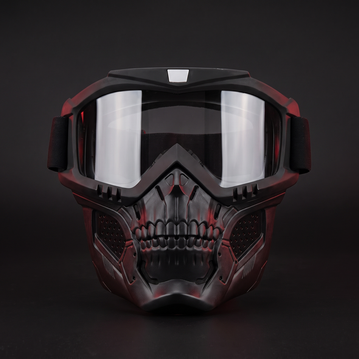 Tactical Goggles with Skull Face Mask Outdoor Riding Glasses Windproof UV Protection Off-Road Racing Cycling Eyewear Multi-Purpose