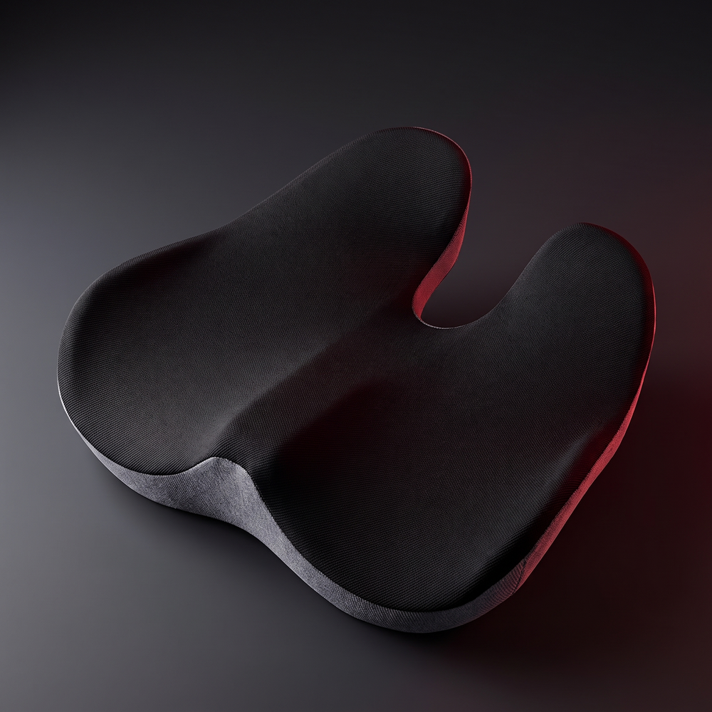 Therapeutic Massage Seat Cushion with Heat and Vibration Coccyx Pressure Relief Office Chair Pad Kegel Pelvic Floor Support Home and Work Use