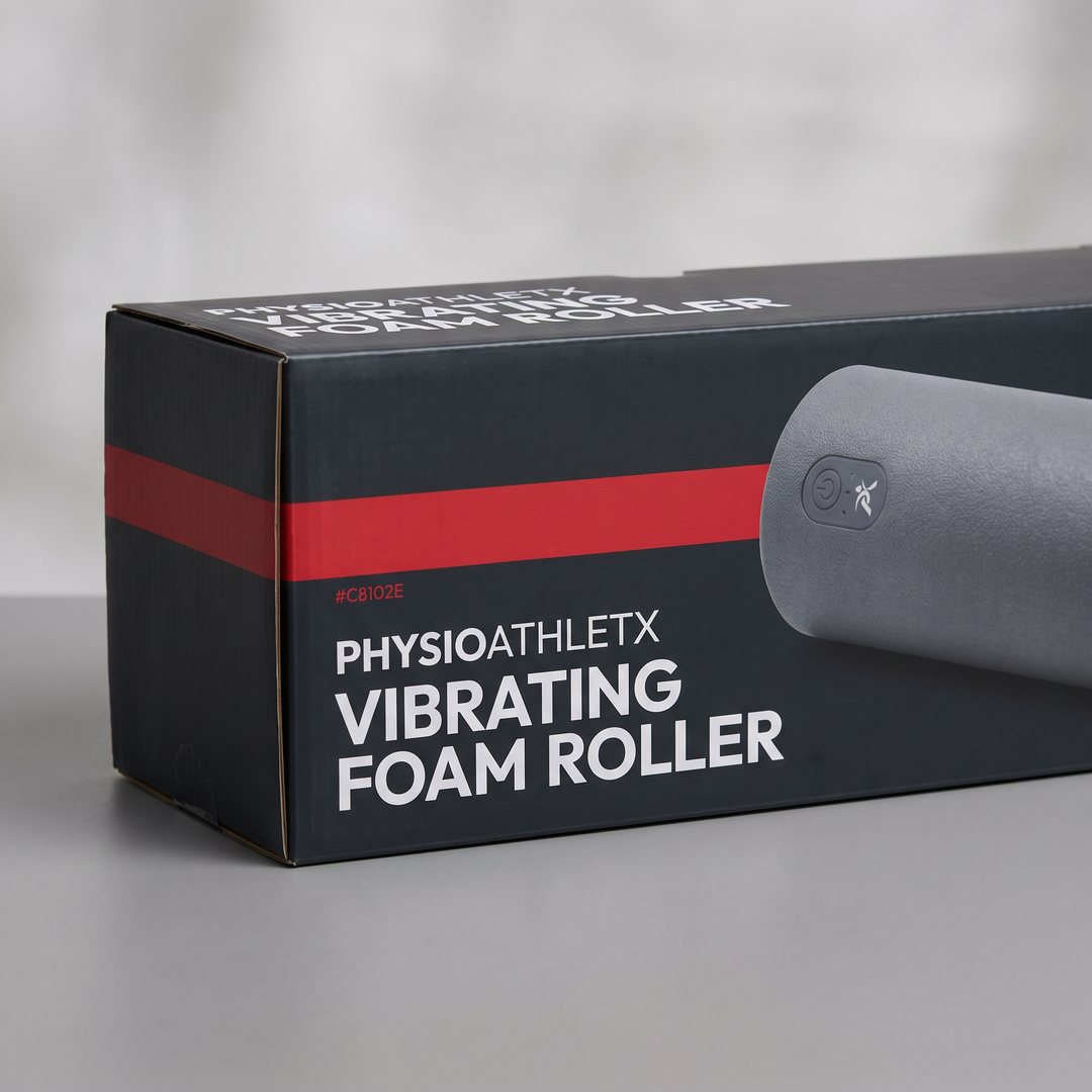Vibrating Foam Roller Portable Electric Adjustable Massage Roller ABS EVA Muscle Recovery Roller for Home Gym Fitness Rehabilitation