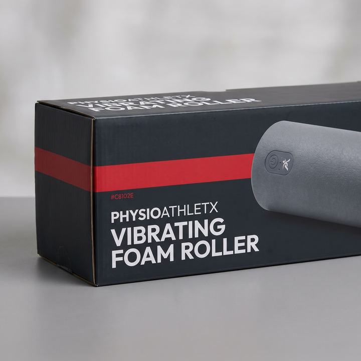Vibrating Foam Roller Portable Electric Adjustable Massage Roller ABS EVA Muscle Recovery Roller for Home Gym Fitness Rehabilitation